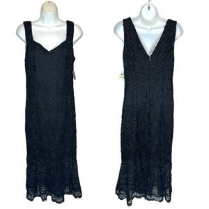 Thalia Sodi Black Dress with Lace Detail